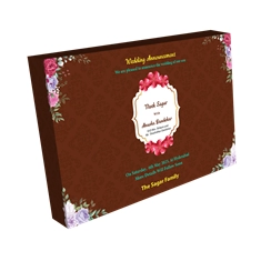 6 + 1 Compartments Standard Gift Box | Sweets or Dry Fruit Bites and Namkeen